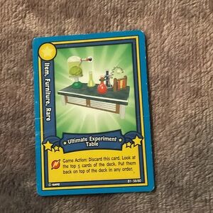 GANZ Ultimate Experiment Table Card - B1 58/80 webkinz